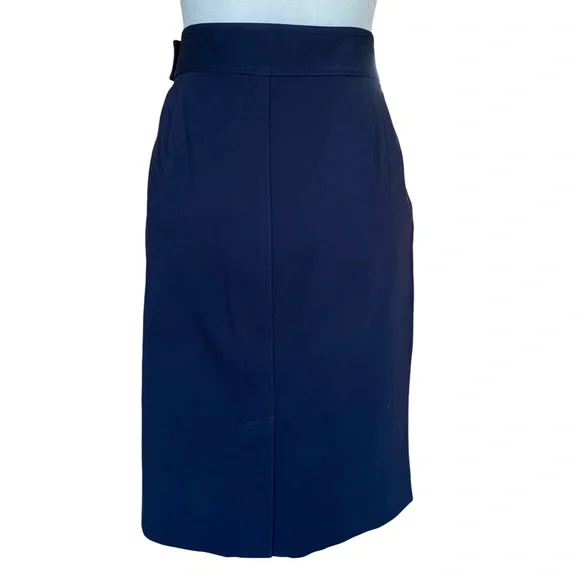 Lauren Ralph Lauren Navy Pencil Skirt - Picture 3 of 10
